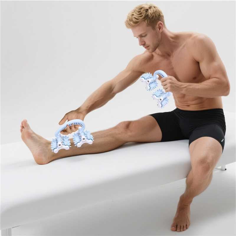 Cellulite Massage Tool,Anti Fascia Release Muscle Cellulite Roller | Lymphatic DrainageMassager Tools for Trigger Point Deep Tissue for Legs/Thighs/Butt/ Back (Blue)