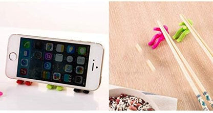 Spill Stopper, 4 Pack Creative Silicone Cooking Tools lid Spill Stopper Lid Cover For Pan Kitchen Tool (Green and Pink)