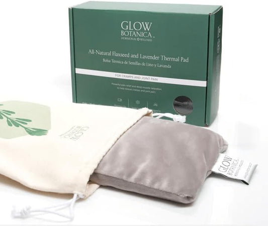 Microwavable Heating Pad with Flaxseed & Lavender - Microwave & Freezer Compatible Heat Pad for Hot & Cold Therapy on Neck, Shoulder, Menstrual Cramps & Back Relief - Washable & Reusable Heat Pack