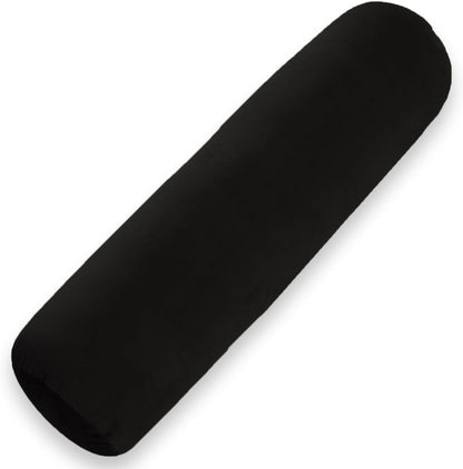 1 MIDDLE ONE Body Pillow for Adults, Bolster Pillow with Removable Velvet Cover, Long Round Cervical Roll Pillow, 35 x 7.87 Inches, Blue