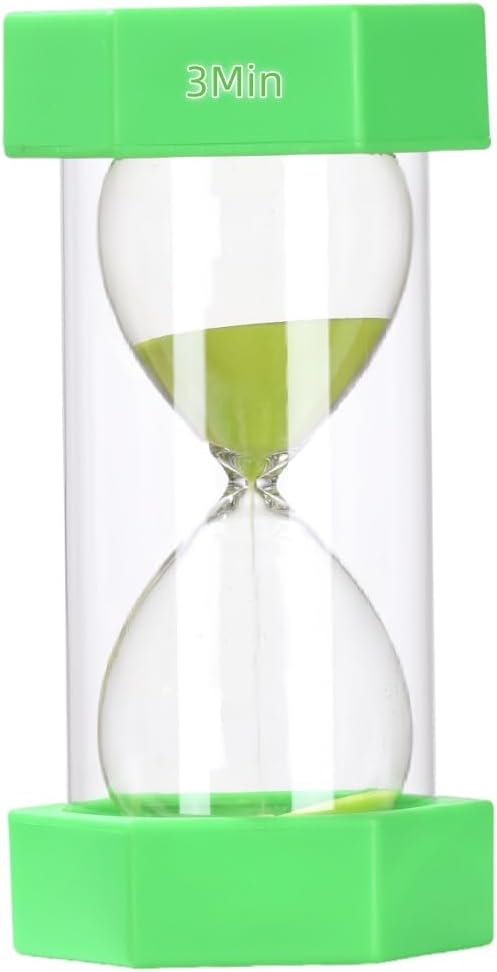Colorful Sand Timers, Hourglass Sand Timers 5 Min Sandglass Timer with Protective Cover for Toothbrush Timer Games Classroom Home Office Cooking(Blue+5Min)