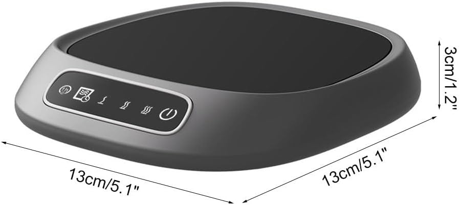 Coffee Mug Warmer,Electric Smart Beverage Cup Warmer with Timer & Auto Shut Off,Quick Heating,3 Temperature Settings for Office Travel Desk