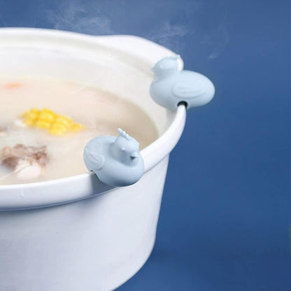 Leadigol 6PCS Pot Lid Lifts,Spill-proof Lid Lifter Silicone Heat Resistant Shelf Keeps Pot from Boiling over Keeping Lid Open for Soup Pot Kitchen Tools,Color freedom