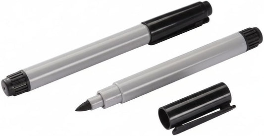 Cadie Permanent Freezer Marker Set of 2 – Waterproof Fast-Drying Black Fine Bullet Tip Ink Pens for Food Labeling, Fridge & Freezer Storage, Lab & Kitchen Use, & General Organization