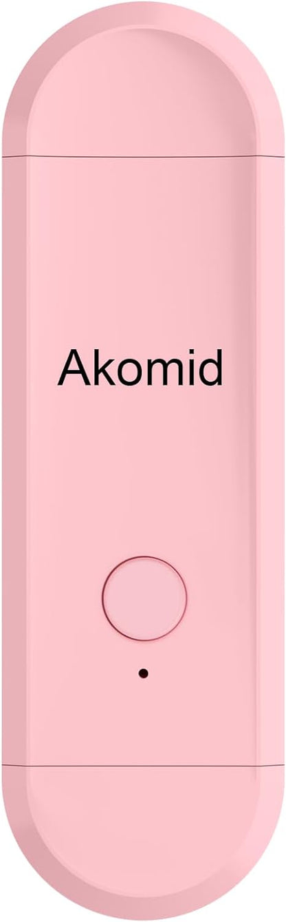 Akomid USB Rechargeable Book Light for Reading in Bed, 8 LEDs Bookmark Style Clip on, Eye-Cared Amber Light Mode for Kids, Blue Light Blocking, Stepless Dimming,Khaki