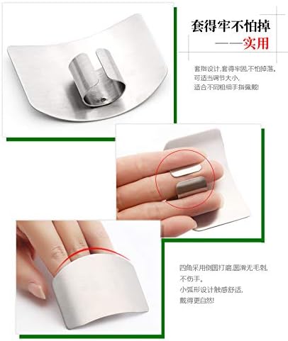 304Stainless Steel Finger Guards, New Finger Hand Protector for Cutting Food, 4 Packs of Finger Protectors when Cutting, Slicing, Dicing, Kitchen Tool Knife Shields Guards Avoid Hurting