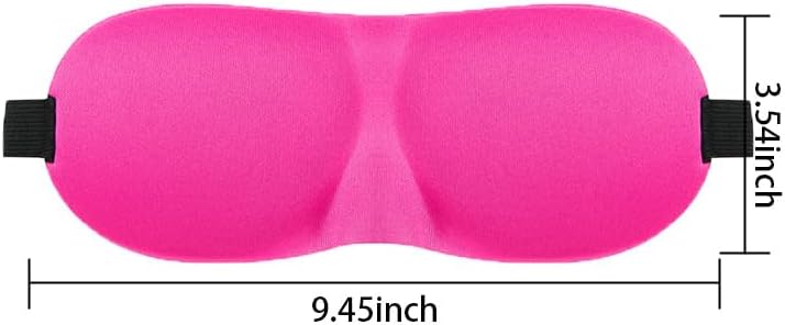Sleep Mask for Back and Side Sleepers 1 Pack, 3D Light Blocking Eye Mask for Sleeping, Zero Pressure Eye Cover for Women and Men, Lightweight Breathable Night Blindfold Black