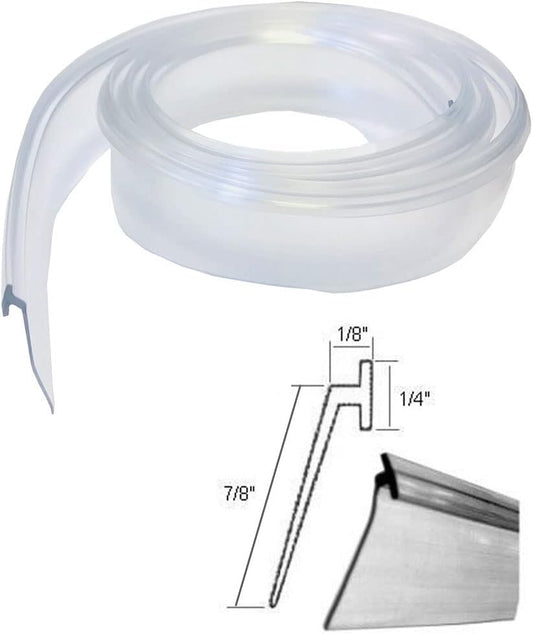 Gordon Glass® Angled Clear Vinyl Slide-in Sweep|Wipe|Seal|Drip for Framed Shower Doors, 36" Long, Made in USA