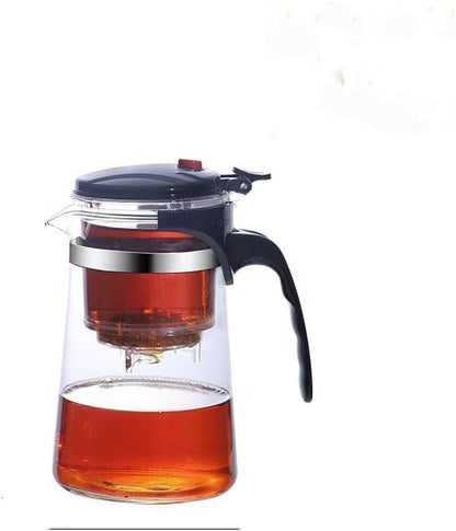 500ML Glass Teapot with Detachable Infuser Filter Teapot for Loose Leaf Tea
