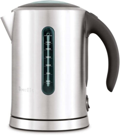 Breville BKE700BSS Soft Top Pure Hot Water Kettle, Brushed Stainless Steel | Quickly heat water for tea, coffee and instant meals with electric kettle featuring a soft-opening lid | 7 cup capacity