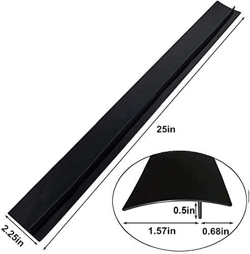 FLSEPAMB Silicone Stove Gap Covers, 2 Pack Heat Resistant Oven Gap Filler Seals Gaps with Anti-Slip Mirror Base, Stain Resistant Stove Counter Gap Cover Silicone Strips Between Stovetop and Counter