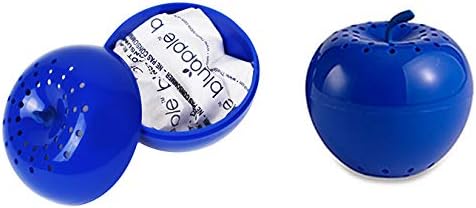 Bluapple Produce Saver Ethylene Gas Absorber - Fresh Fruit & Vegetable Storage for Refrigerator Crisper, Shelves & Fruit Bowls, Produce Keeper, Fruit Saver, Kitchen Must Haves, BPA-Free - 2-Pack
