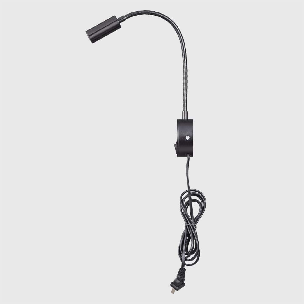 Wall Mounted Reading Lamp LED 3W Warm White 3000K Hardwired for Reading Matt Black(Black Hard-Wired)