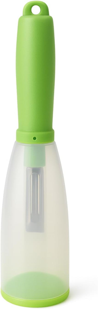 Nature+ Vegetable Peeler Fruit Peeler with Container, Stainless Steel Blade, Non-Slip Handle, Kitchen Kiwi Peeler for Apple, Potato