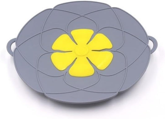 2pcs Silicone Spill Stopper Lid Cover - 10.2 Inch Kitchen Cooking Tool for Boil Over Prevention(Gray Pot Lid)