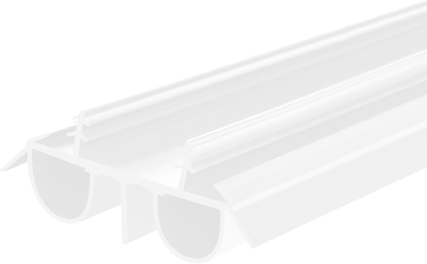 36" Kerf Slide-in Double Bulb Seal Weatherstrip Door Bottom – Durable Seal for Energy Efficiency & Draft Protection (Brown)