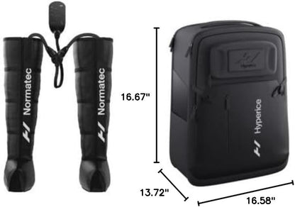 Hyperice Normatec 3 Legs Compression Boots Full Leg Recovery Size Standard | Relieve Muscle Aches Pain | Reduce Tension Swelling | 7 levels | Increase Circulation | ZoneBoost | FSA-HSA Eligible | TSA