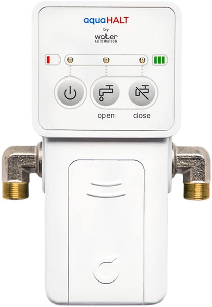 Smart Home Water Toilet Leak Detector Alarm and Automatic Shut Off Valve - Water Sensor Alarm Shut Off Tool - Easy Installation - Battery Operated - Protect Your Home from Water Damage