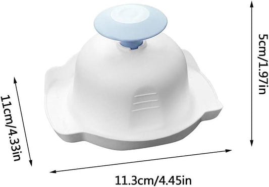 1Pc Blue Food Safety Holder for Mandolin Slicer or Grater, Food Slicer Cutter Finger Guard for Mandoline Slicer Grater ,Finger Anti-Cut Protectors for Vegetable GraterCutting, Mandolines and Slicers