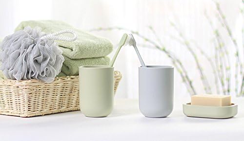 Toothbrush Cup, Bathroom Cup, Toothbrush Holder, Bathroom Tumbler, Plastic, 350ml (White)