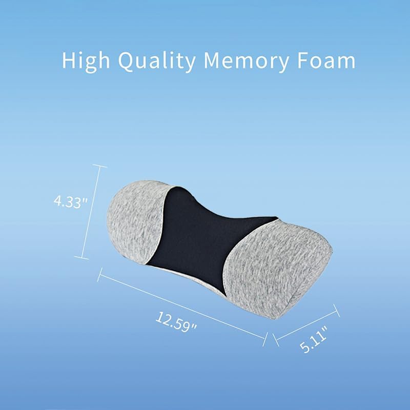 Cervical Neck Roll Traction Pillow ,Neck Shoulder Muscle Relaxer ,Cervical Spine Alignment & Tension Relief & No More Neck Pain &Breathable Pillowcase, Memory Foam, for Bed, Legs, Back and Yoga ﻿