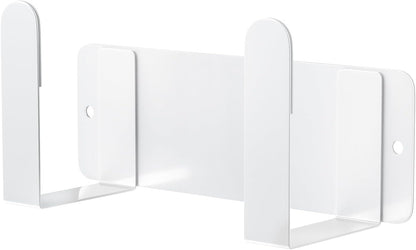 Stainless Steel Wall Mounted Cutting Board Holder Punch-Free Adhesive Multifunctional Kitchen Organizer Pot Lid Storage Rack 7" x 2.3" x 1.8" White