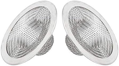 Sink Strainer,Drain Hair Catcher for Bathroom Bathtub Drains(2.75" / 1") | Bathroom Sink Drain Strainer,2PCS Drain Mesh Baskets for Laundry, Mop Pool, RV Sink