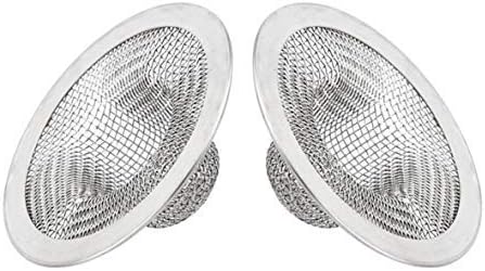 Sink Strainer,Drain Hair Catcher for Bathroom Bathtub Drains(2.75" / 1") | Bathroom Sink Drain Strainer,2PCS Drain Mesh Baskets for Laundry, Mop Pool, RV Sink
