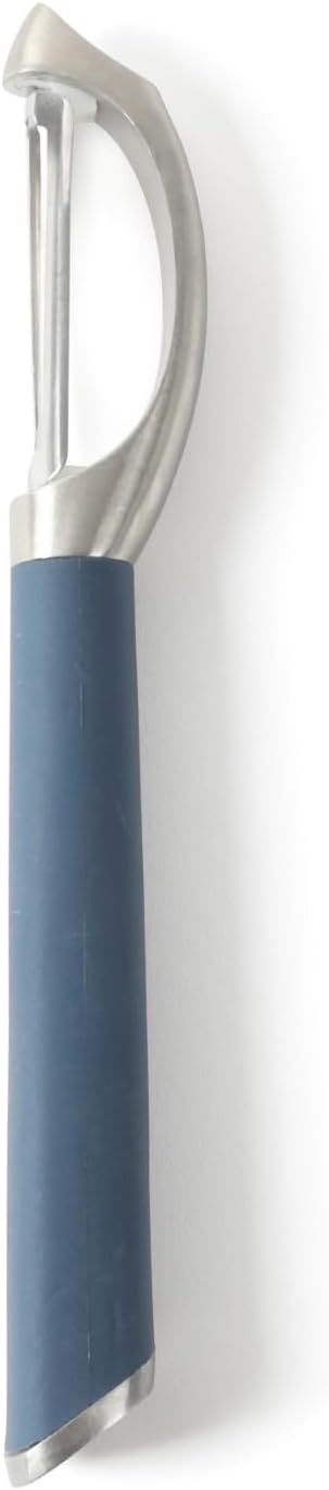 Calphalon Edge Stainless Steel Y Vegetable Peeler w/Thermoplastic Rubber Handle - Navy Blue