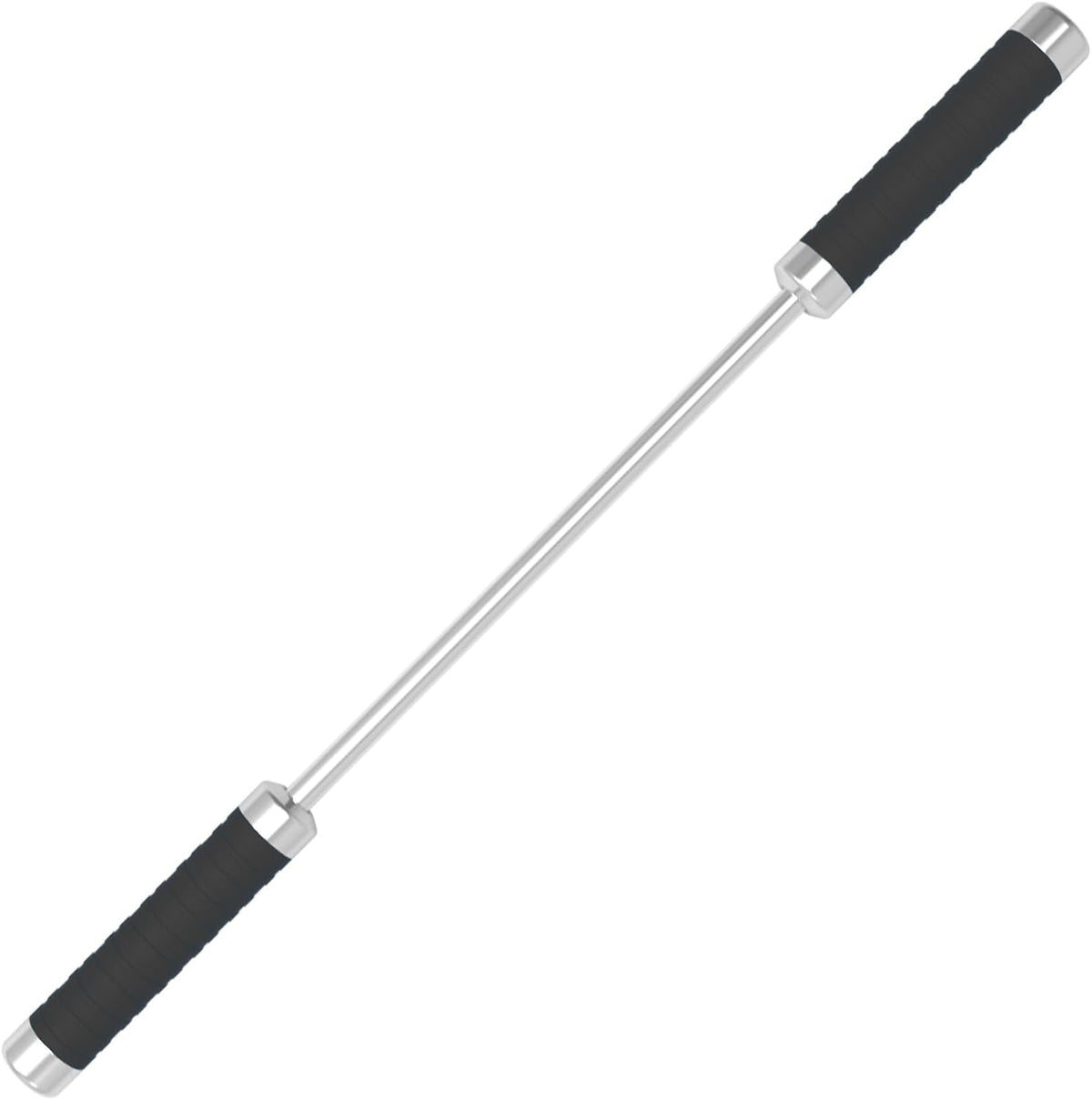 Stainless Steel Muscle Roller Stick for Legs with Silicone Grip and Ball Bearing Foot Roller for Athletes - Massage Roller Stick