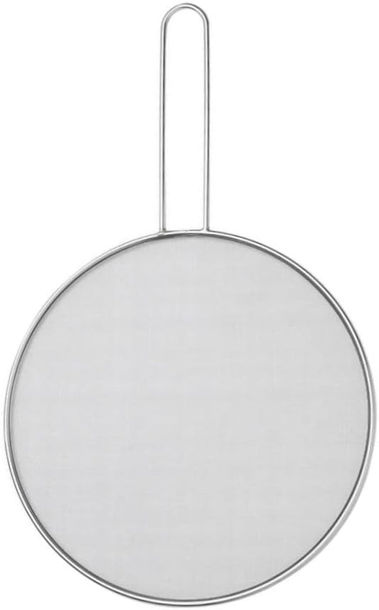 HIC Kitchen Splatter Screen, 18/8 Stainless Steel with Fine Mesh, 9-Inch, Fits Up To 8.5-Inch Pans