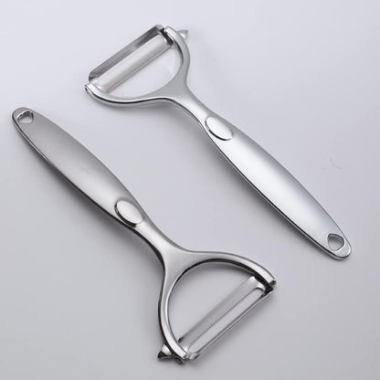 AMOUY Premium Peeler Set - Vegetable,Apple Peelers for Kitchen, Fruit, Carrot, Veggie,Potatoes Peeler,Y-Shaped Stainless Steel Peelers,with Ergonomic Non-Slip Handle & Sharp Blade,Good Sturdy (2PCS)