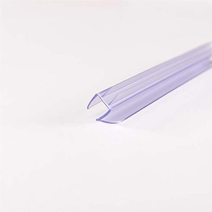 Frameless Glass Shower Door Sweep for 3/8" Glass, Bottom Seal with Drip Rail, 27.5" Long