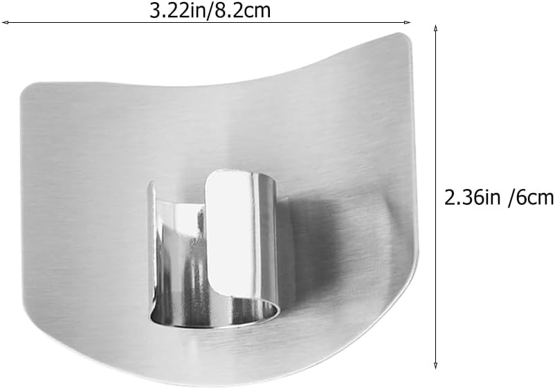 2pcs Stainless -guard Cutting Finger Guards Grater Safety Holder Finger Protectors Cutting Protector Chopping Finger Guards Knuckles Vegetable Protective Cover