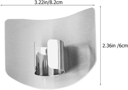 2pcs Stainless -guard Cutting Finger Guards Grater Safety Holder Finger Protectors Cutting Protector Chopping Finger Guards Knuckles Vegetable Protective Cover