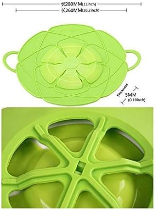 Boil Over Safeguard - Lid Stops Pots and Pans from Messy Spillovers - Silicone Boil Buddies - Multi-Function Cooking Tools Flower Cookware - 1Pc