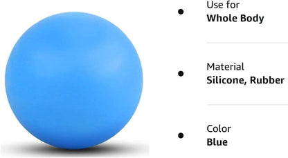 WOVTE Massage Lacrosse Ball Therapy for Sore Muscles Myofascial Release | Shoulders, Neck, Back, Foot, Body, Deep Tissue, Trigger Point, Muscle Knots, Yoga