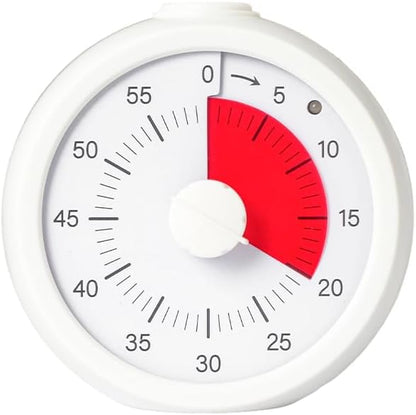 Visual Timer for Kids 60 Minute Countdown Timer Rainbow Disk Desk Timer Clock for Classroom Study Office Kitchen with Silent Operation (Purple)