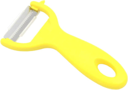 Rocky Mountain Goods Julienne Peeler Vegetable Slicer - Fine Grater for Salads and Stir Fry, Stainless Steel, Safety Cover, Dishwasher Safe - For Carrots, Zuchini Noodles, Cucumbers, Potatoes, Peppers