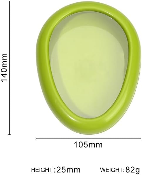 Reusable Avocado & Fruit Saver – 2-Pack Oval Fresh-Keep Containers with Self-Stretch Film Lid, Airtight Fridge Storage for Half Produce, BPA-Free, Dishwasher Safe – Green
