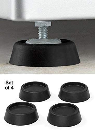 Washing Machine Foot Pads for Anti-vibration and Anti-Walk | Washer and Dryer Anti Slip Mat with Rubber Technology | Ideal for Vibration Reduction and Shock Absorber | Rubber Isolation Feet Set of 4