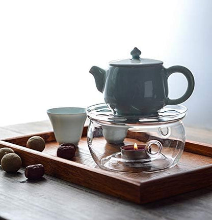 Jusalpha High Heat Resistant & Lead-Free Glass Teapot Warmer (Glass Warmer 002)