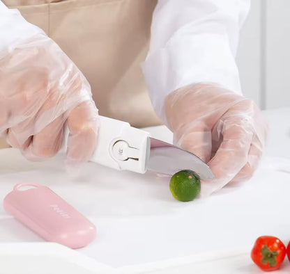 3 in 1 Multifunctional Vegetable and Fruit Peeler, Pink and White | Stainless Steel Blade, Cute Animal Design