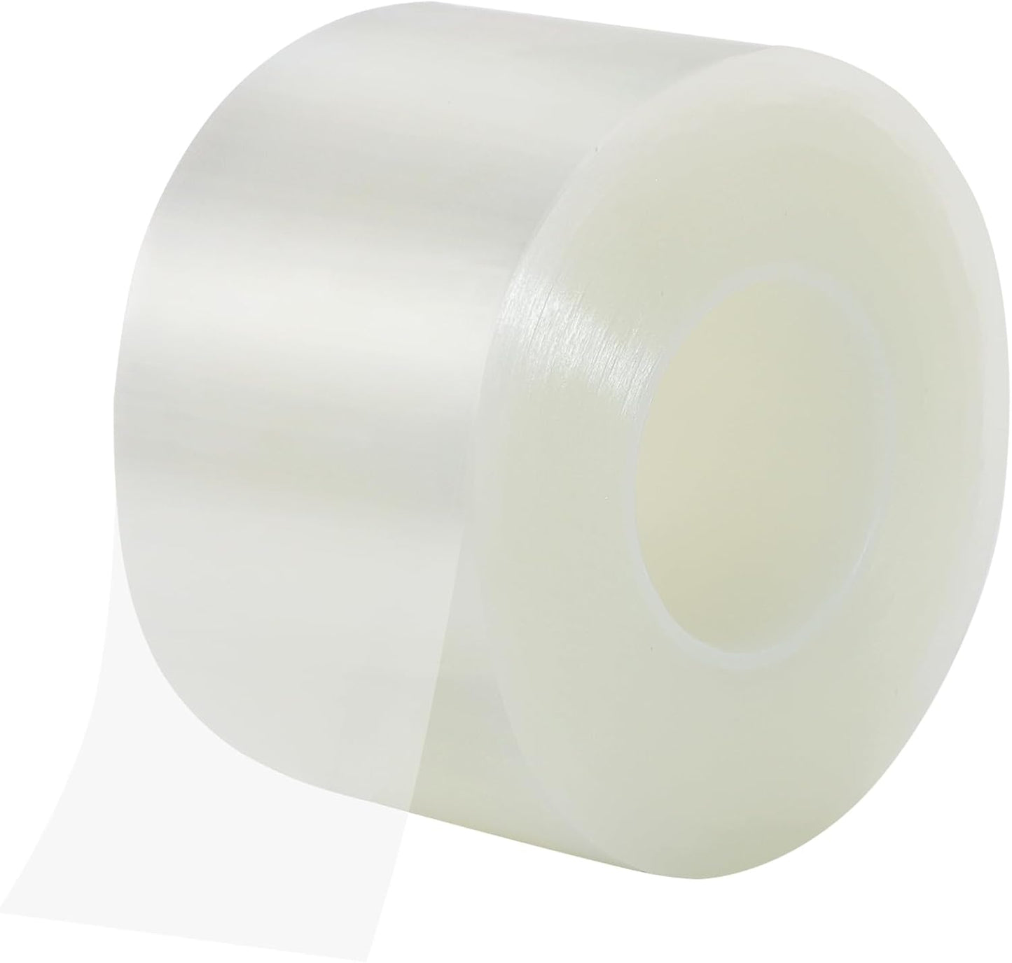 Qoqooice Transparent Window Weather Sealing Tape 2 Inch x 33 FT Weather Stripping Residue-Free Clear Window Insulation Tape for Doors Windows and Shower Glass Gaps