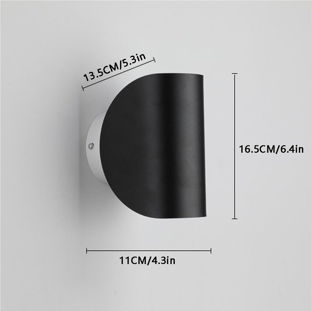 Modern Metal Vanity Wall Mount Light Fixtures Creative Rotatable Hallway Wall Lamps & Sconces G4 Warm Light Mirror Bedroom Wall Sconces for Bedroom Bedside Headboard Living Room T-155(Bianco)