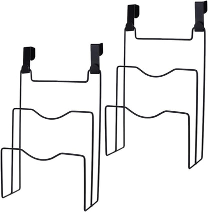 Alipis Cabinet Door Pot Lid Organizer with 4 Hooks Hanging Storage Rack for Kitchen Cabinet Space-Saving Pan Lid and Cutting Board Holder 12.12X8.07X3.22 Inch