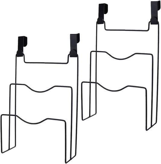 Alipis Cabinet Door Pot Lid Organizer with 4 Hooks Hanging Storage Rack for Kitchen Cabinet Space-Saving Pan Lid and Cutting Board Holder 12.12X8.07X3.22 Inch