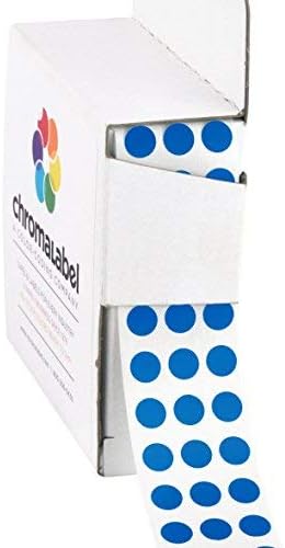 Dark Blue, Red & Yellow Dots, 1/4 Inch, 1000/Box Each Color | Writable Semi-Gloss Circle Labels in Dark Blue, Red and Yellow for Offices, Retail and Classrooms. Made in USA - Colors B