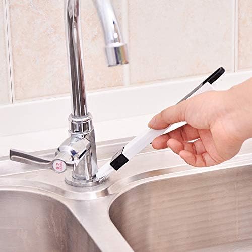 Multi-Functional Window Track Cleaner - Window Groove Cleaning Brush Tools with Corner Scraper & Detachable Brush, Portable for Crevice - Sill Scrub Brush Tool for Bathroom, Kitchen Tiles, Door Slots