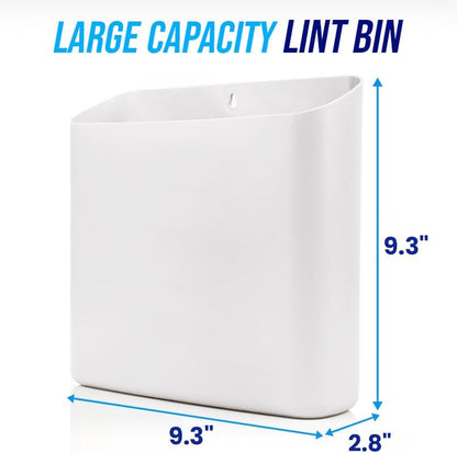Simplation Magnetic Lint Bin for Laundry Room Storage, Lint Holder Bin | Magnetic Lint Bin, Plastic Lint Trash Can for Laundry Room